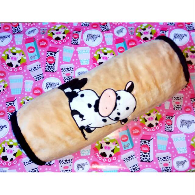 Bantal guling karakter sapi