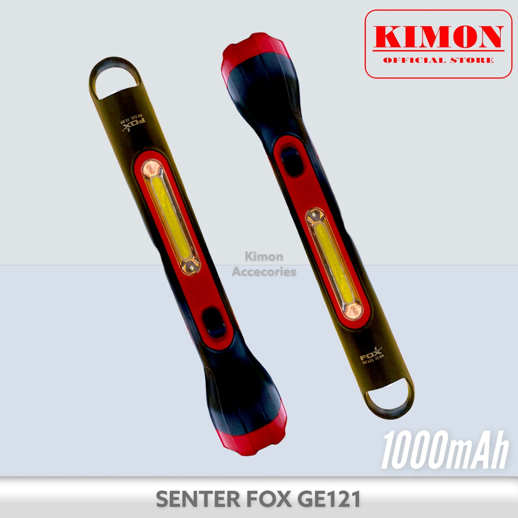 SENTER 2IN1 FOX GE121 LAMPU DARURAT EMERGANCY LAMP ISI ULANG BATERAI