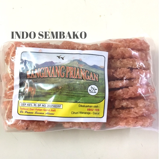 Rengginang Kecil / Ranginang Priangan / Rangginang Garut / Ranginang Merah , Putih , Hitam