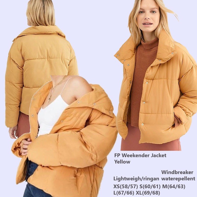 lovemecorner FREE PEOPLE WEEKENDER PUFFER JACKET FOR WOMAN JAKET WANITA WATER REPPELENT RINGAN
