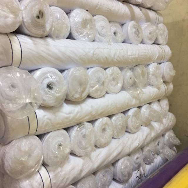 1roll=50yards (45meter) Grosir asahi pendek. Lebar 117cm. 1pis=50yards. Furing batik, jas, jacket. T