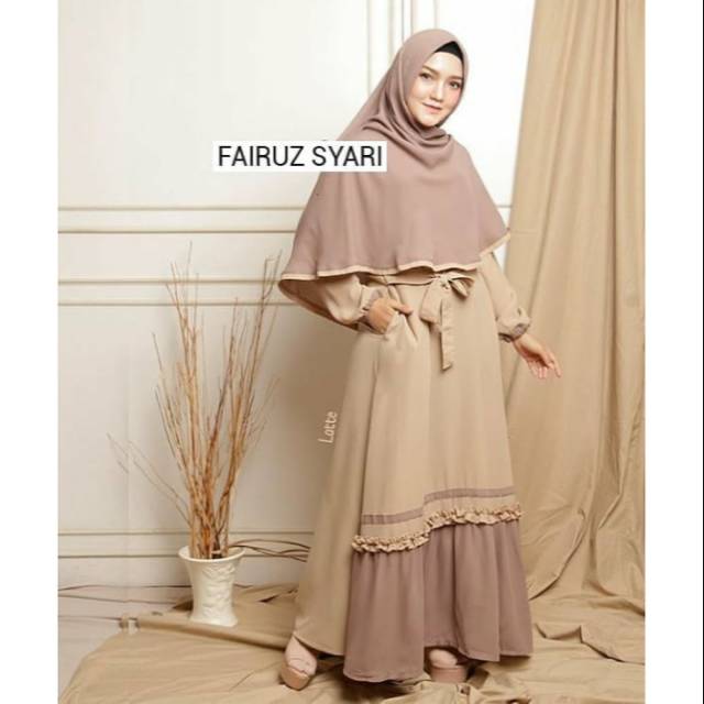 Gamis Fairuz syari hijab