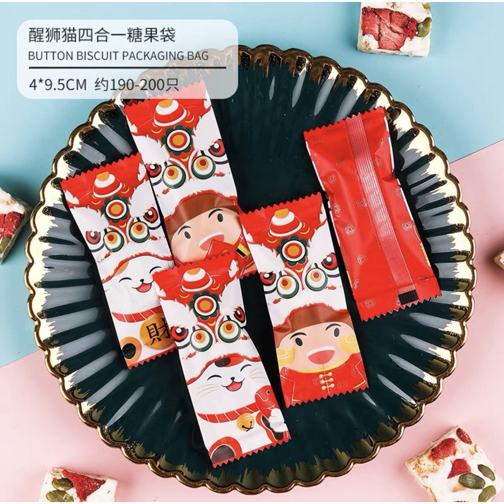 CNY14 Plastik permen cookies biscuit kue kering permen chinese new year imlek cookies bag SB49 SB58 SB71