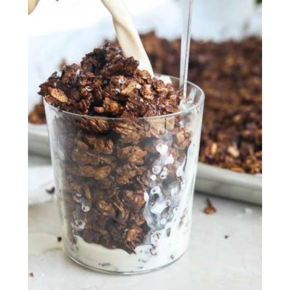 

READY STOCK!!!! HEALTHY GRANOLA COCOA ALMOND 500 gr, CRUNCHY!