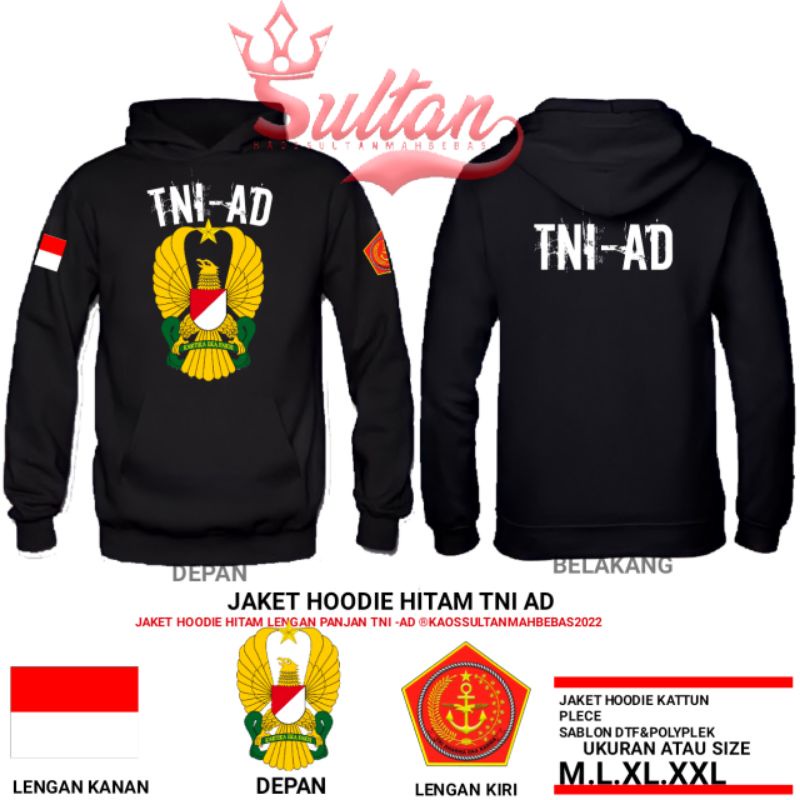 HOODIE TNI AD//JAKET HOODIE TNI AD