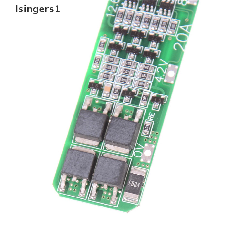 (lsingers1) Papan PCB BMS Pelindung Charger Baterai Li-ion 18650 3S 20A 12.6V