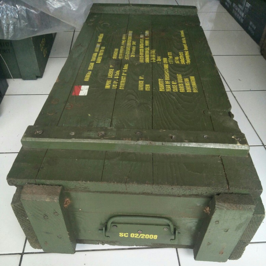 Peti Kayu Pinus Box Kayu Bekas Senapan Untuk Aksesories Perkakas Tool