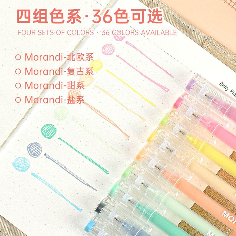 Populer 9pcs Pen Air Perlengkapan Kantor Notebook Diary Morandi Kuas Lukisan