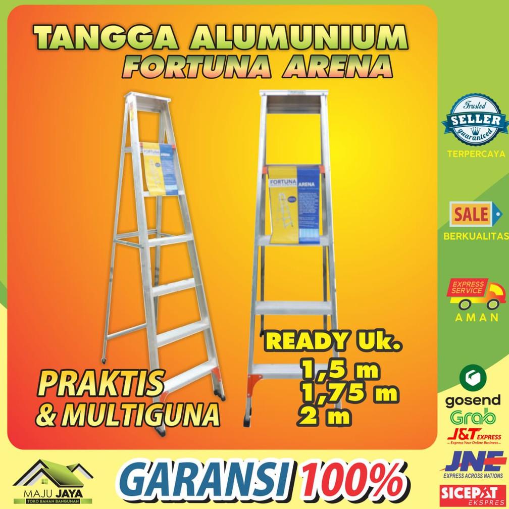 tangga aluminium tangga alumunium lipat fortuna arena 15m 175m 2m 15 175 2 m meter kuat aman