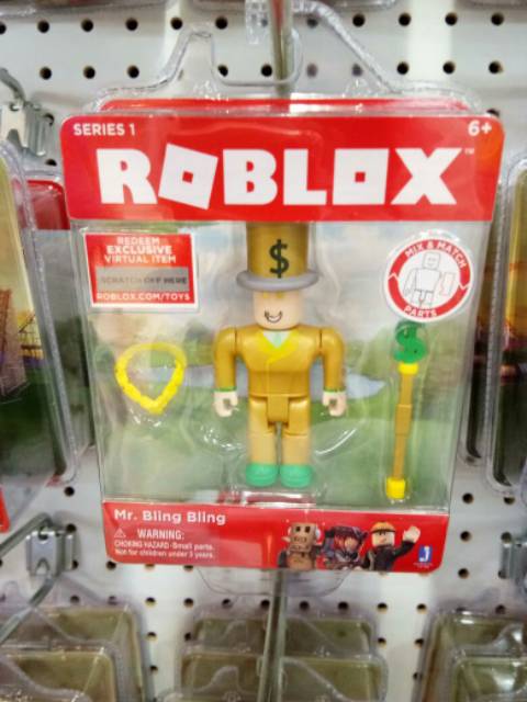 Roblox Blue Razor Figures Original Shopee Indonesia - roblox action figure mr bling bling with virtual item toy