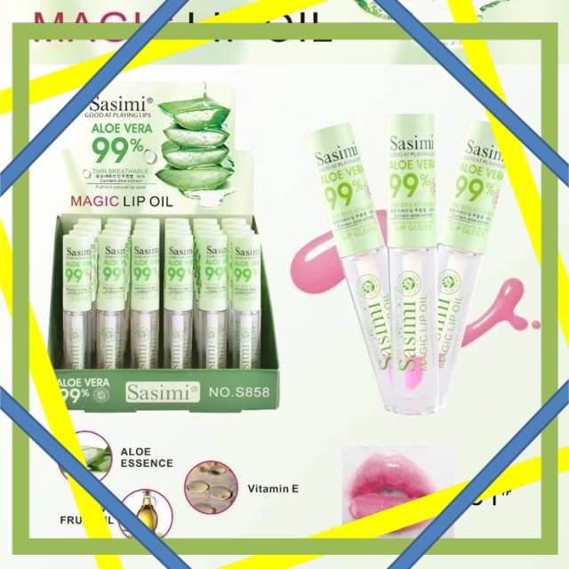 PER PCS NEW SASIMI ALOE VERA MAGIC OIL 99% SASIMI MAGIC LIP OIL SERUM S858  MH.ID