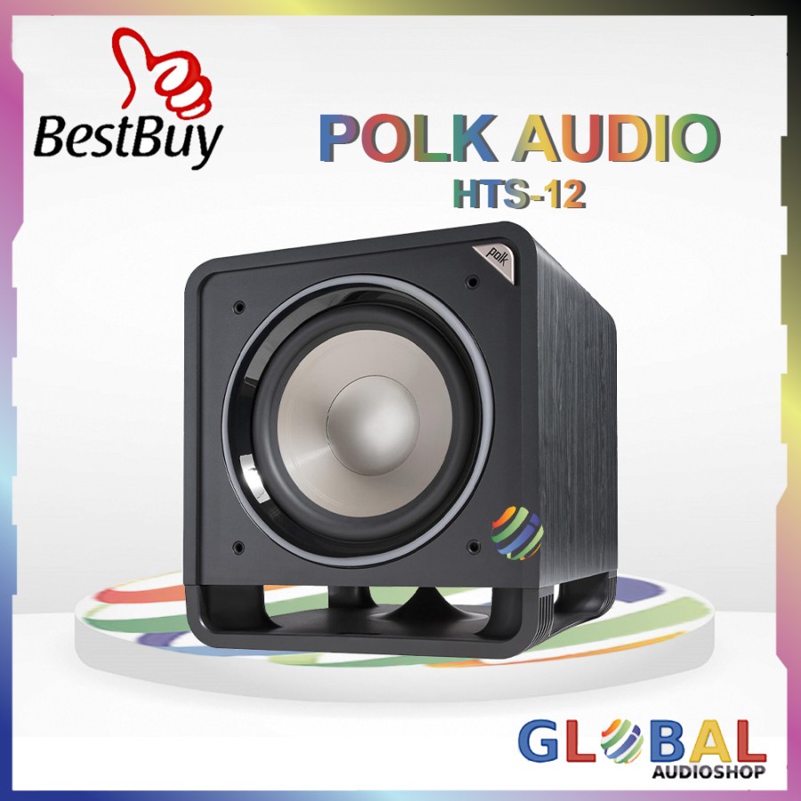 Polk Audio HTS 12 Subwoofer Aktif 12 Inch Home Theater HTS12 - Hitam