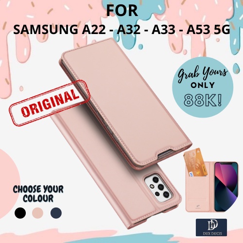 DUX DUCIS PRO FLIP COVER case Samsung Galaxy A32 A22 A33 A53 4G 5G flip casing leather stand with ma