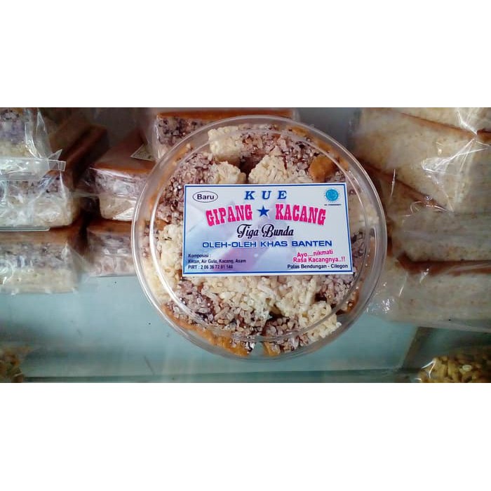 Gipang Kue Gipang dilapisi Kacang Jipang banten kacang