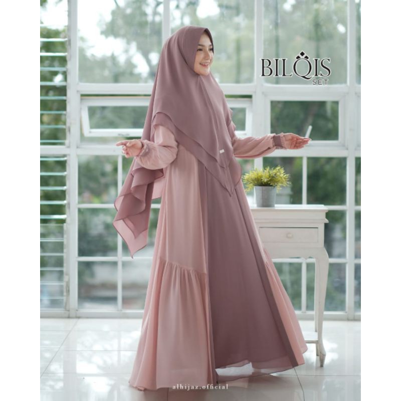 BILQIS SET GAMIS SYARI ORI AL HIJAZ GAMIS BRANDED