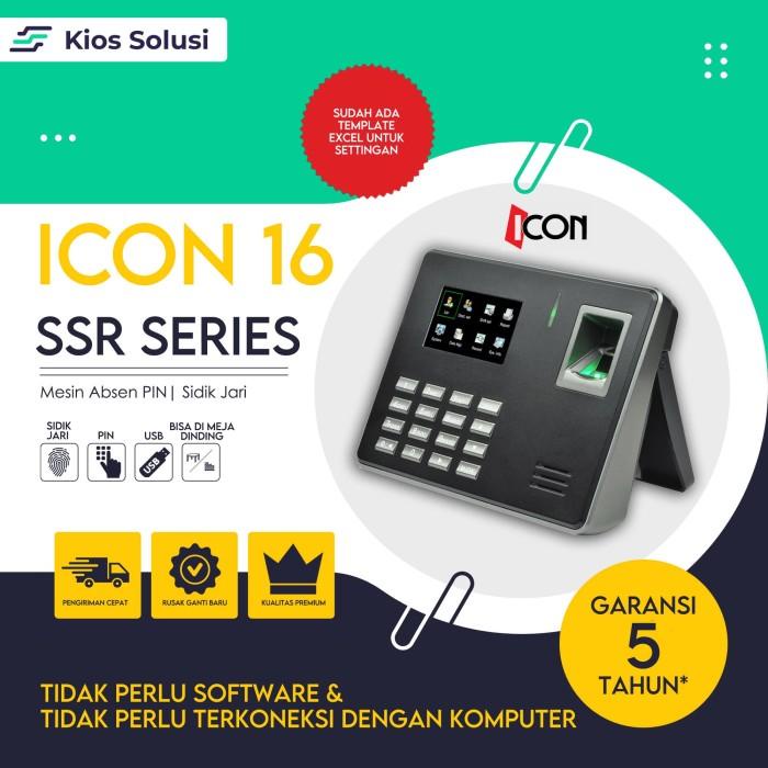 Mesin Absensi | Fingerprint | Icon 16 | Absen Terlaris
