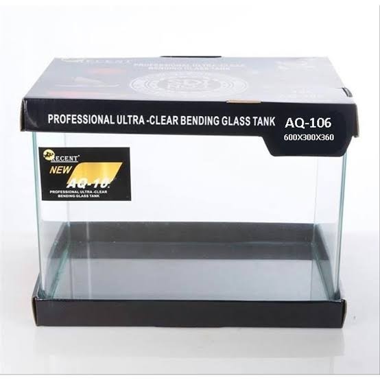 Aquarium Aquascape Akuarium Kaca Bending Glass Tank RECENT AQ-106 60cm