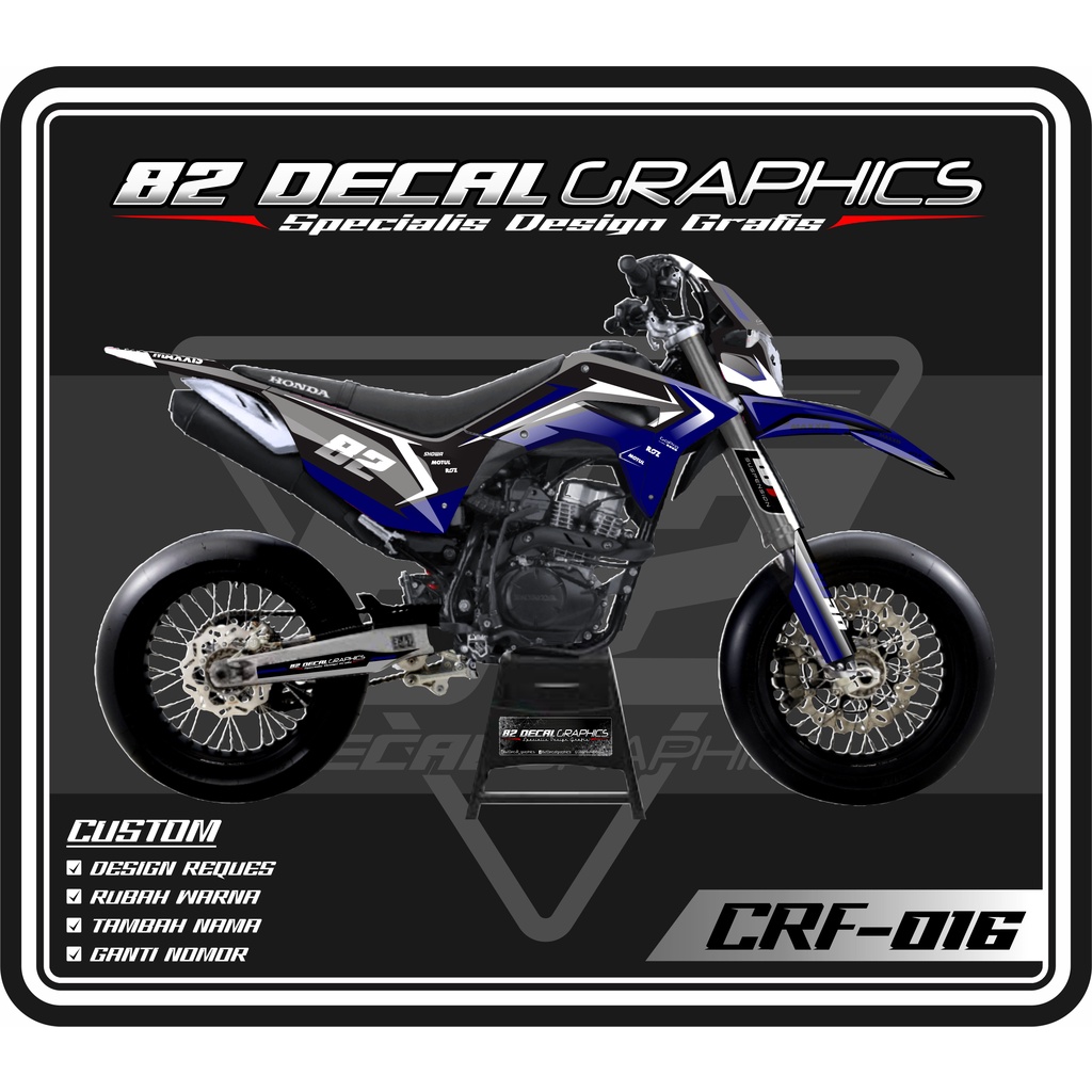 Decal sticker Motor Cross CRF150L Supermoto keren
