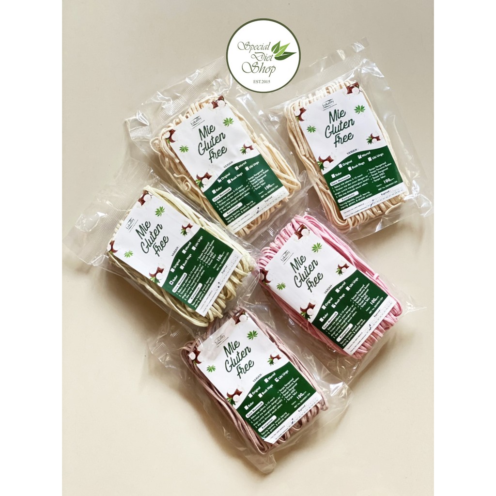 

Mie Gluten Free 5 Varian TANPA BUMBU