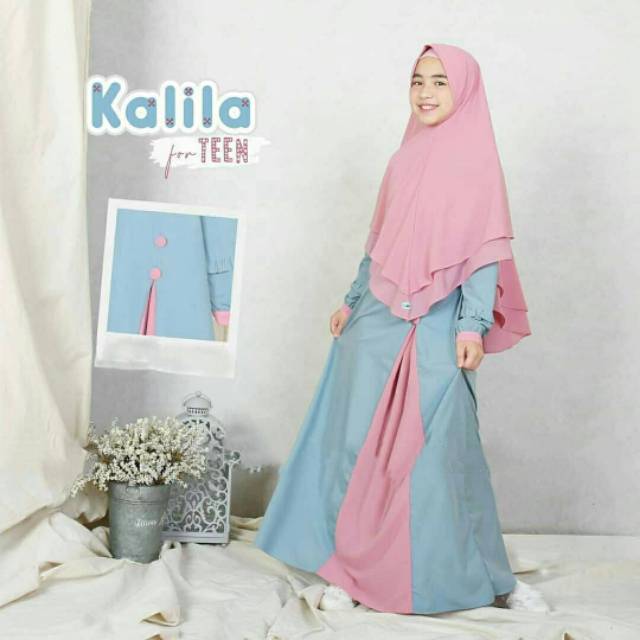 GAMIS ANAK UMUR 8 SAMPAI 12 TAHUN TERBARU KHALILA SYAR'I KIDS + KRUDUNG