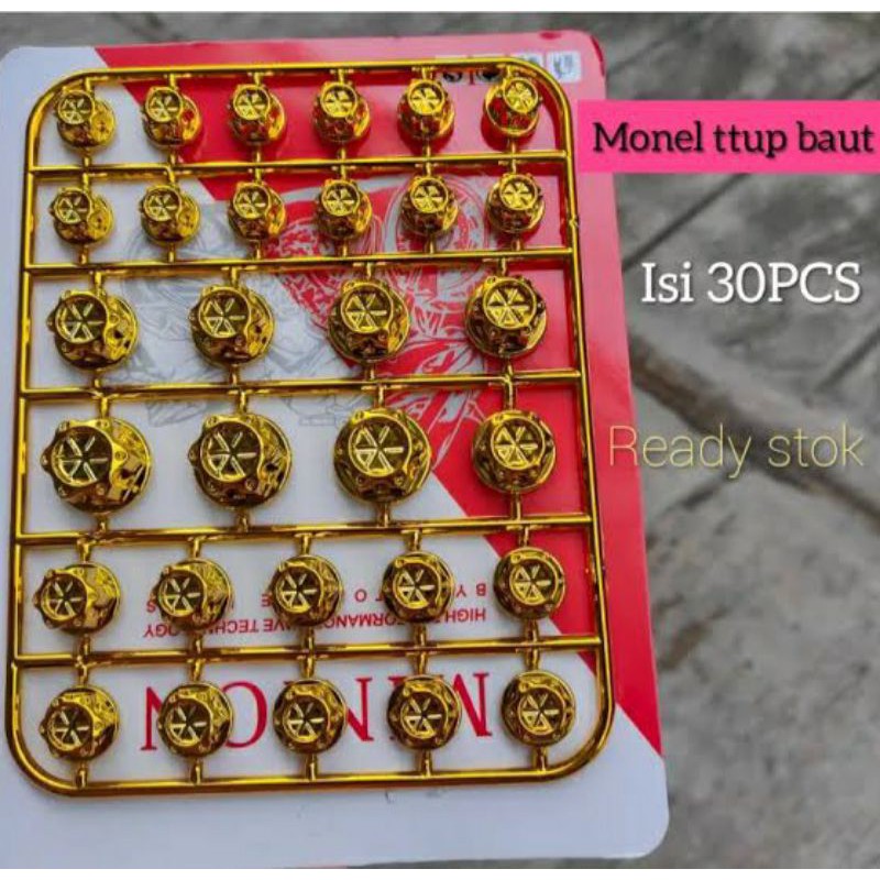 PROMO COD Tutup Baut Probolt Flower Isi 30pcs 1papan, Cover baut model thailand