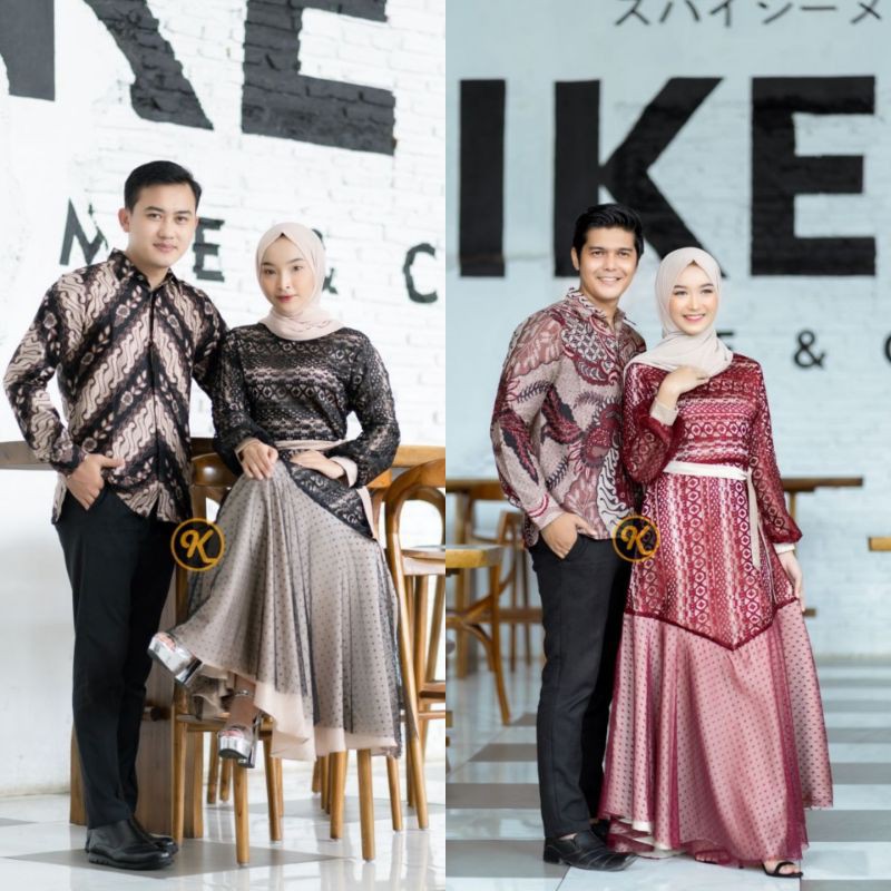 GAUN PESTA MAXMARA / COUPLE NEALAM MEWAH PREMIUM QUALITY / GAMIS COUPLE