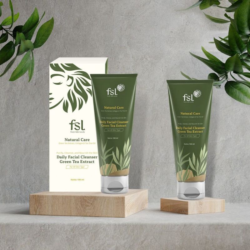 FSL Daily Facial Cleanser Sabun Pembersih Wajah Skincare Kolagen