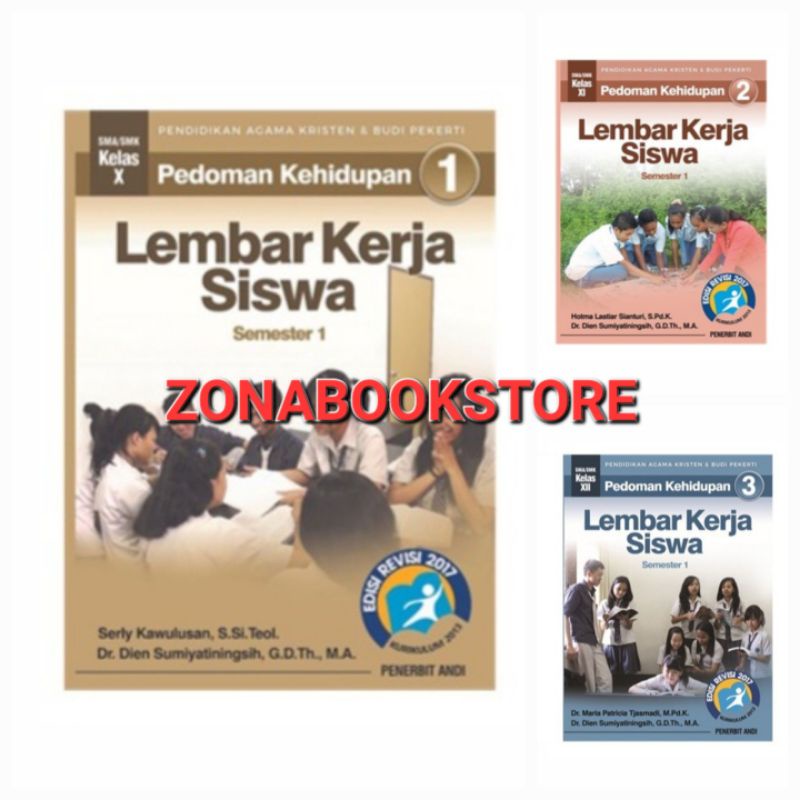 BUKU LEMBAR KERJA SISWA ( LKS ) PENDIDIKAN AGAMA KRISTEN DAN BUDI PEKERTI - PEDOMAN KEHIDUPAN KELAS 