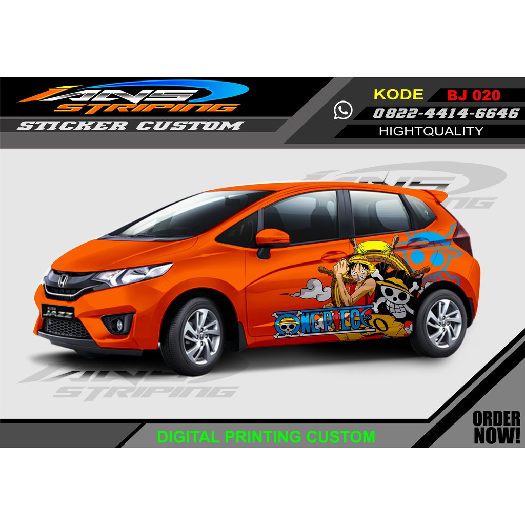 STICKER VARIASI HONDA JAZZ ONE PEACE