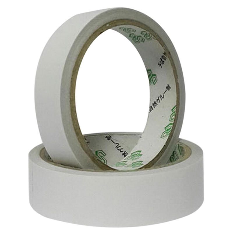 {LUCKID}2/10 rolls of White Double Sided Faced Strong Adhesive Tape for Office Supplies