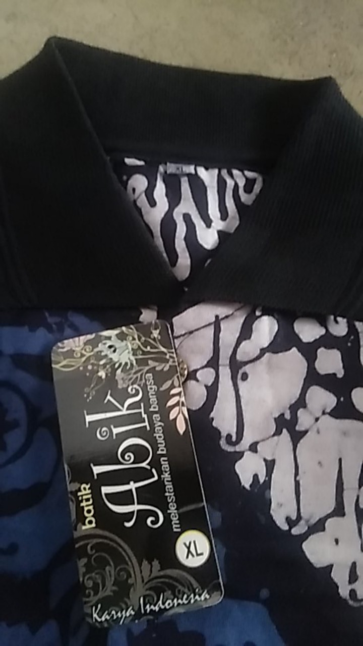 Kaos Polo Kerah Batik Abik / Kaos Polo Kerah Murah Batik / Kaos Kerah Adem Katun Batik