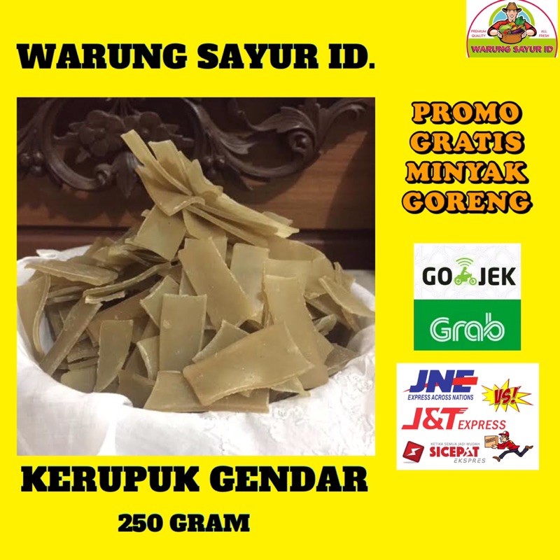 

KERUPUK GENDAR MENTAH 250 GRAM