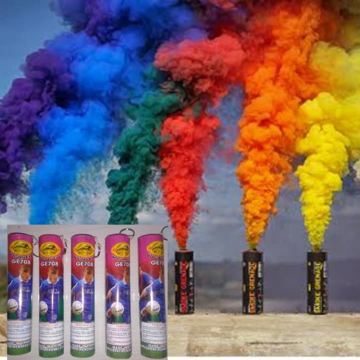 Smoke Bomb - Pipa Asap - Asap Warna - Bom Asap - smoke colour durasi 60 detik