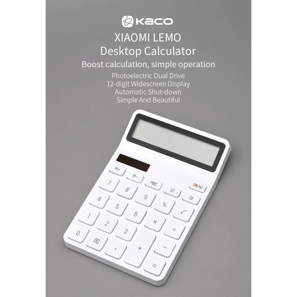 AKN88 - KACO LEMO Desk Electronic 12-Digits Calculator - K1412