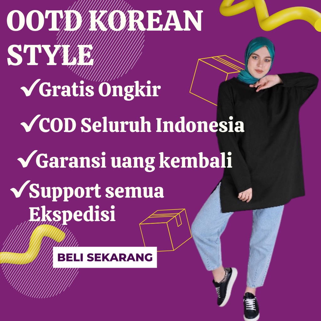 Jaket Atasan Ootd Korean Style Wanita Oversize