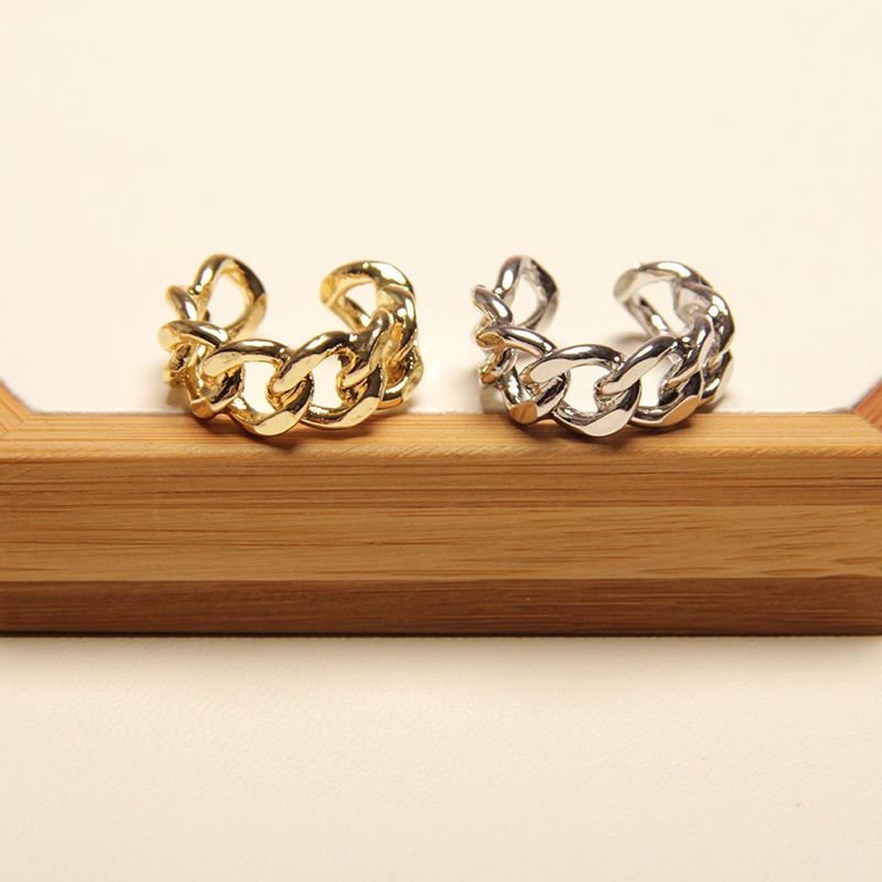 Hollow Chain Open Ring Accessories Adjusted Simple Personality