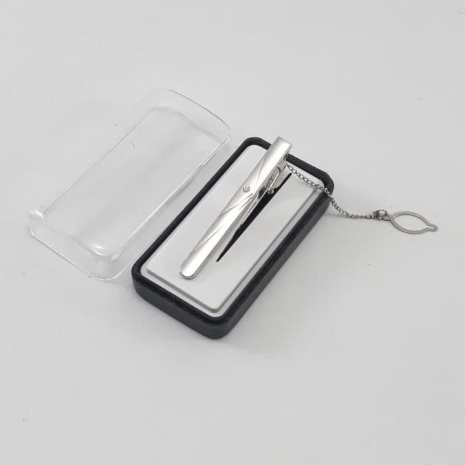 clip Dasi Penjepit dasi silver
