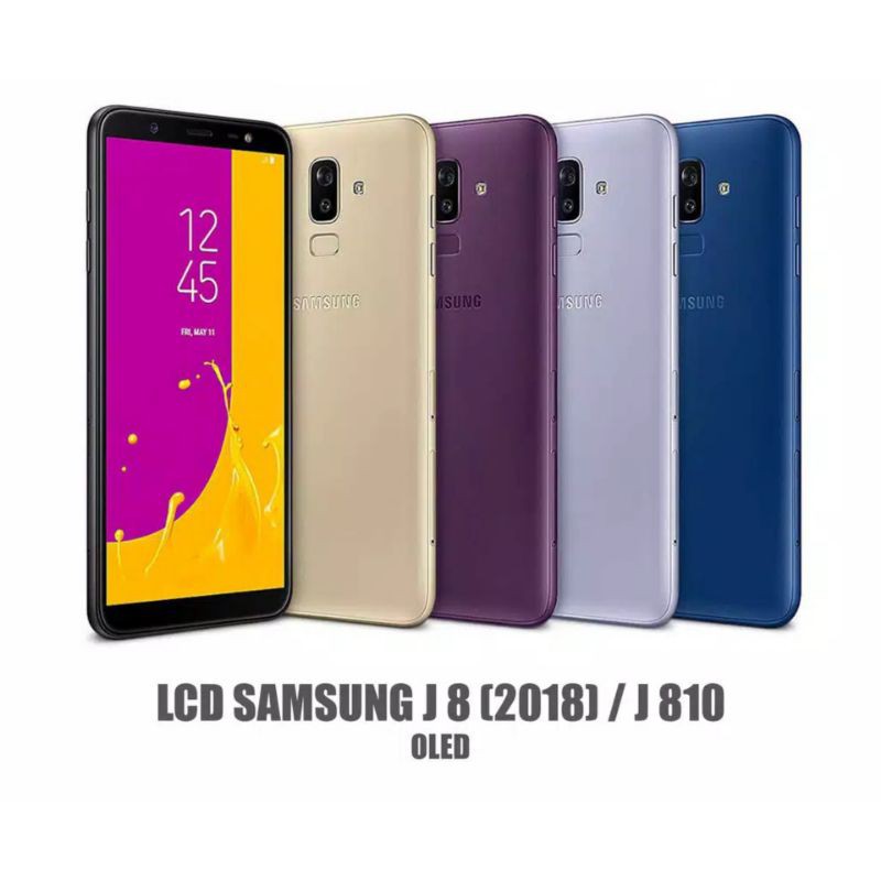 LCD + TOUCHSCREEN FULLSET SAMSUNG J810/J8 (2018) ORI OLED