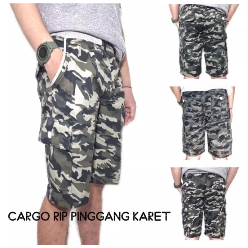 celana CARGO doreng motif