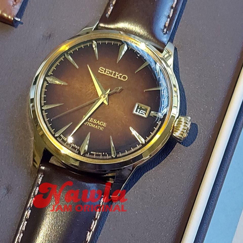 Seiko Presage SRPD36J1 Cocktail Brown Dial - Jam Tangan Pria SRPD36