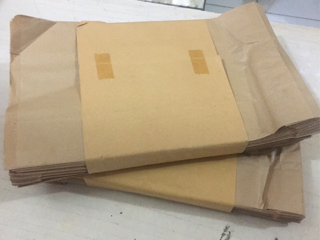 Paper Bag Uk. 32x19.5+10 cm (Isi 10 Pcs) Kantong Kertas Besar untuk Makanan