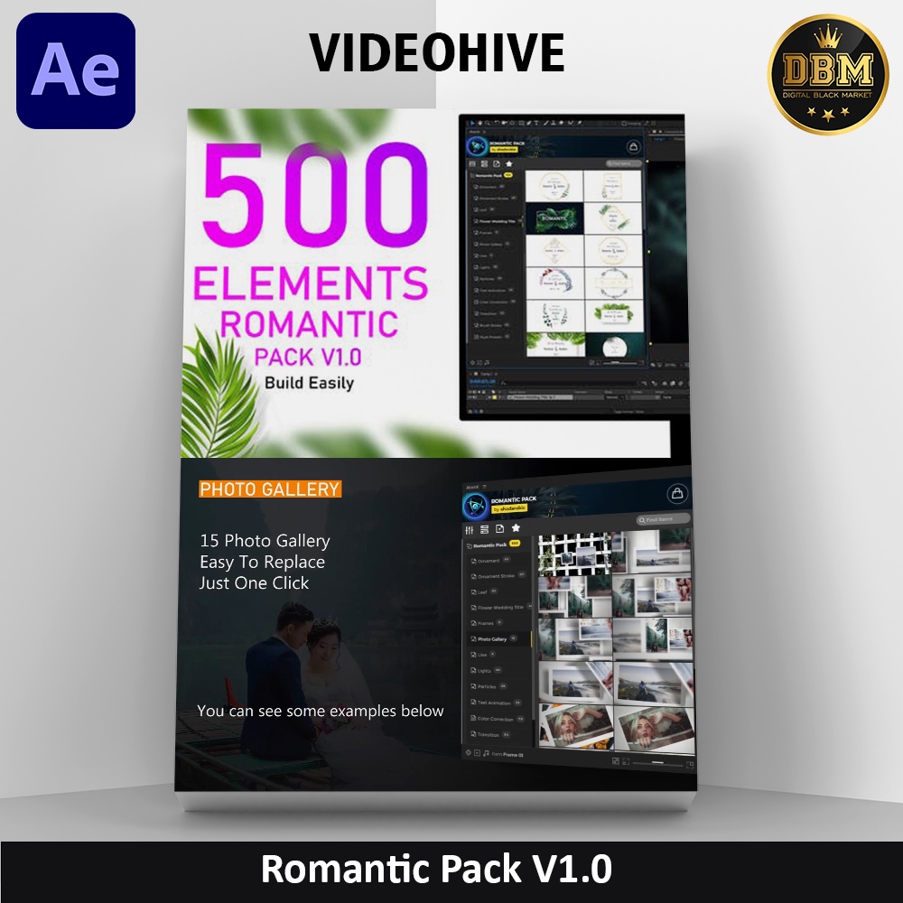 AtomX - Romantic Pack V1 - After Effect (Extension)