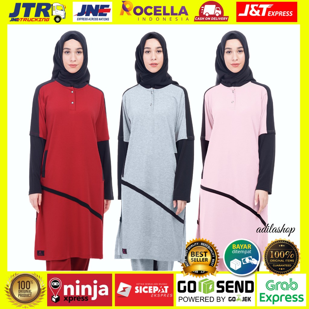  BISA COD Kaos  Yoga Muslimah Kaos  Olahraga Muslimah 