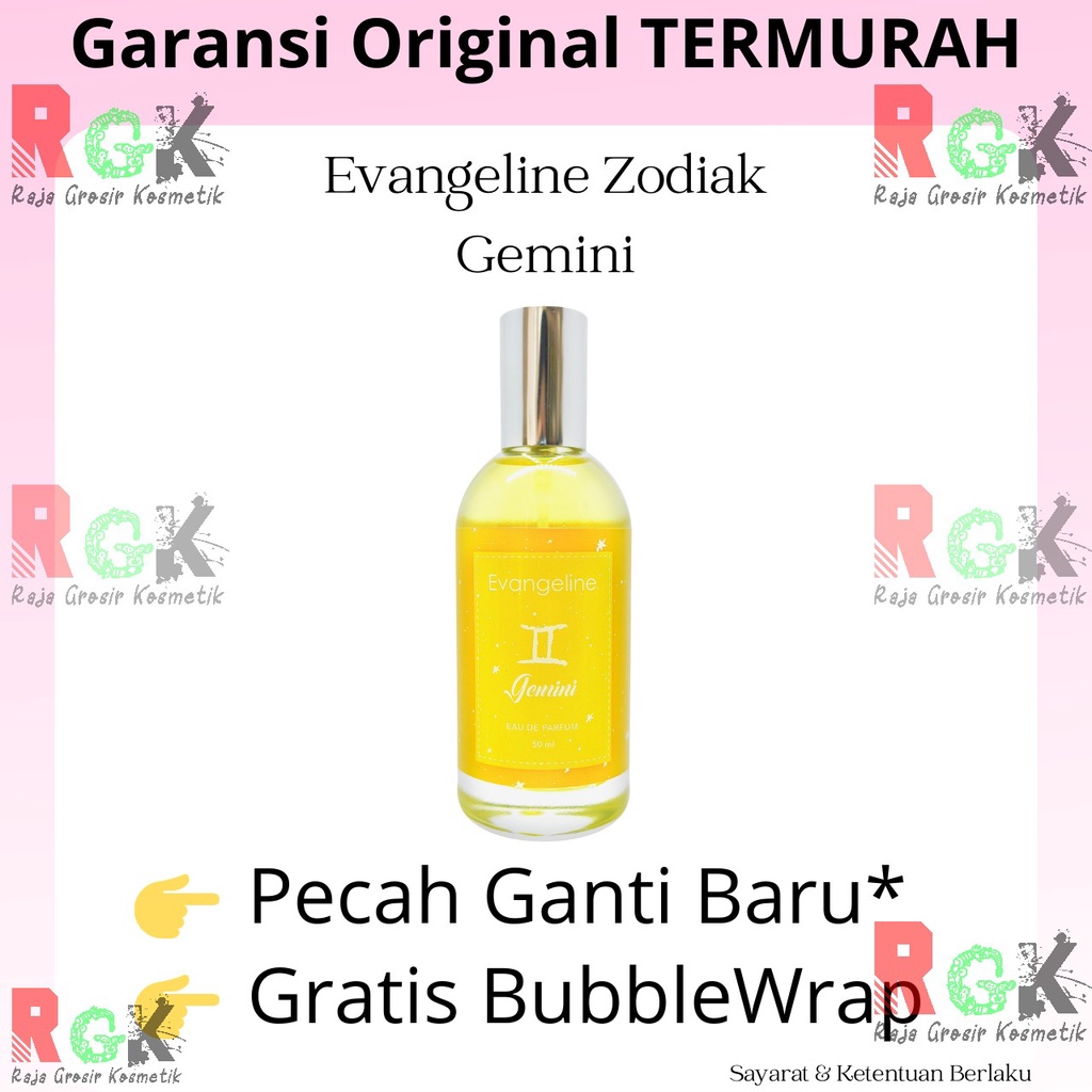 Parfum Evangeline GEMINI Zodiak GEMINI 50ml Eau De Parfum Minyak Wangi Farfum Wanita Cewek Perempuan
