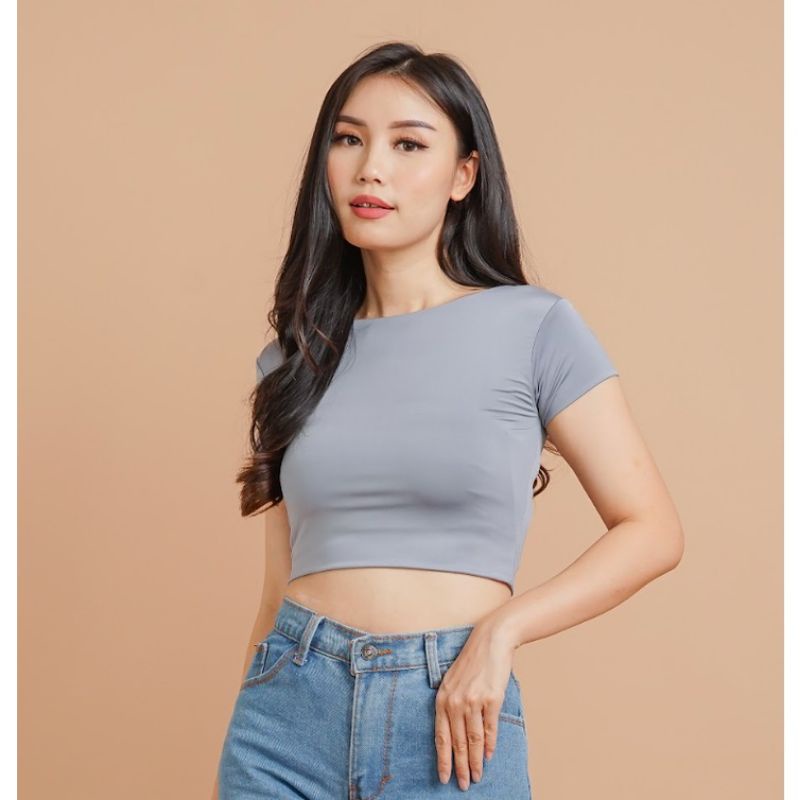 CROP TOP Wanita Crop Top Wanita Korea