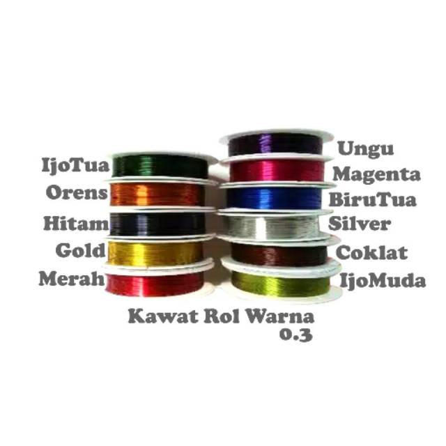 Kawat lilit warna per roll