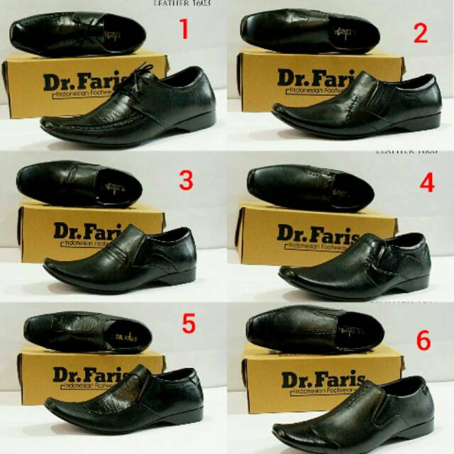sepatu casual pantofel Dr faris 1603/ sepatu pantofel kerja kantor