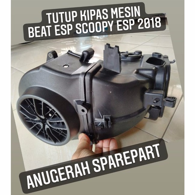 Cover Tutup Pelindung Mesin Kas Blok Tutup Kipas SET Honda Beat Sporty Eco Street Scoopy eSP 2018 OR