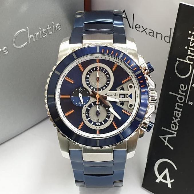 KUALITAS TERBAIK ALEXANDRE CHRISTIE 6455MC / AC 6455 MC / AC6455 SILVER BLUE ORIGINAL TERLARIS