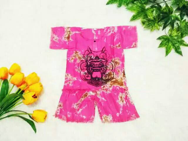 Baju Barong Anak S, M, L, XL Setelan Kaos Bali Anak